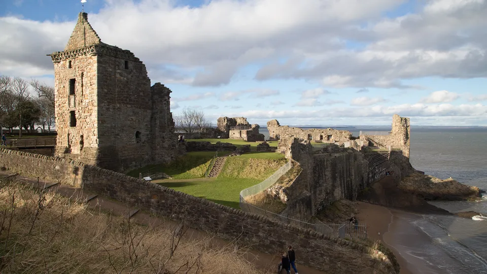St Andrews Castle on the Fife coast