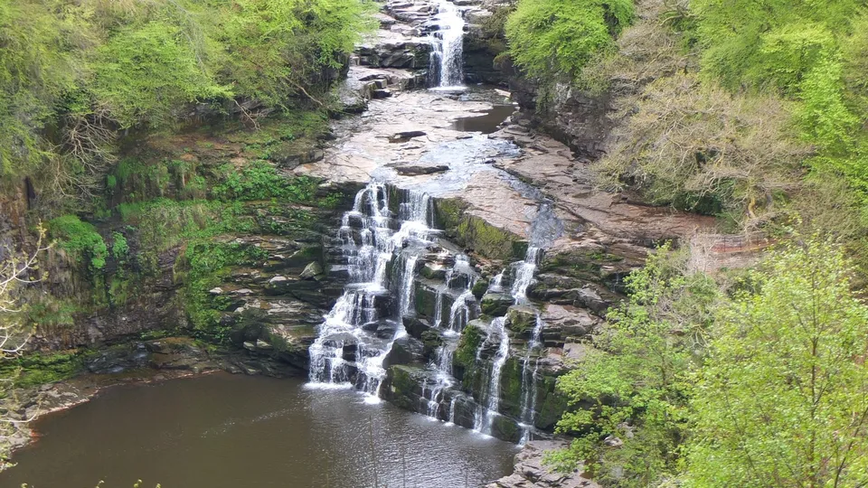Corra Linn, the Falls of Clyde near New Lanark