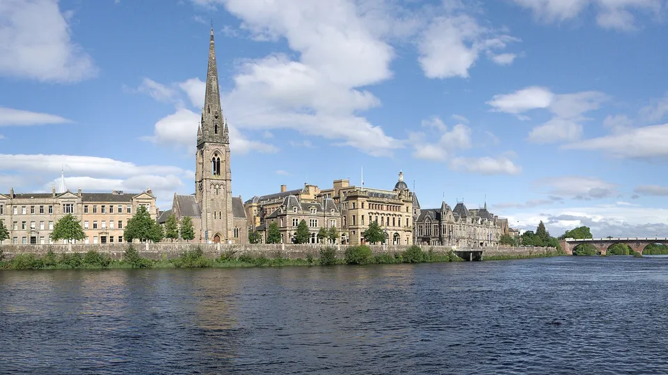 Tay Street and the River Tay in Perth